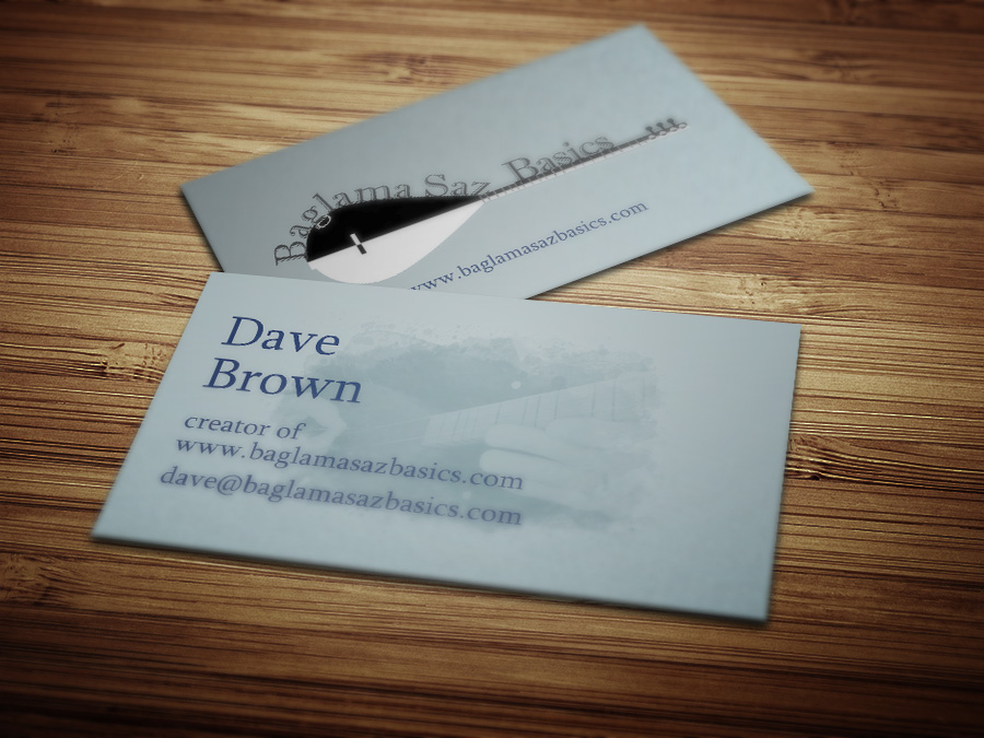 2 business cards - front and back